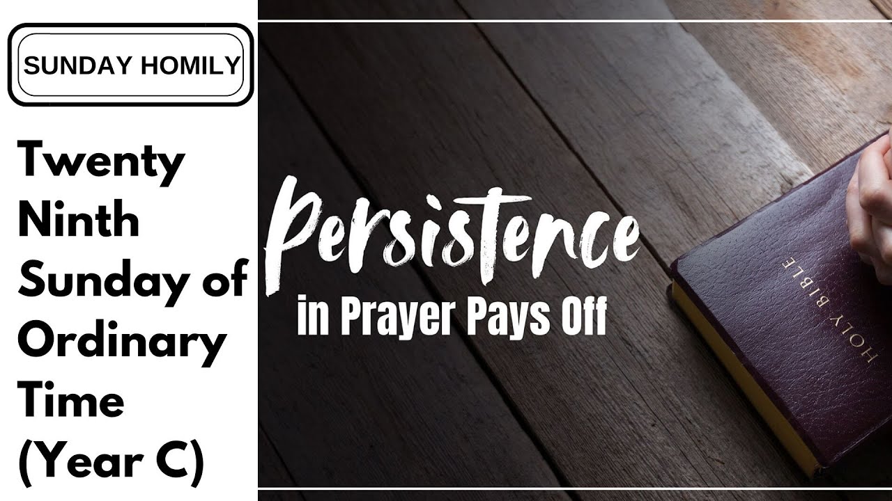 Homily - Twenty Ninth Sunday of Ordinary Time (Year C)