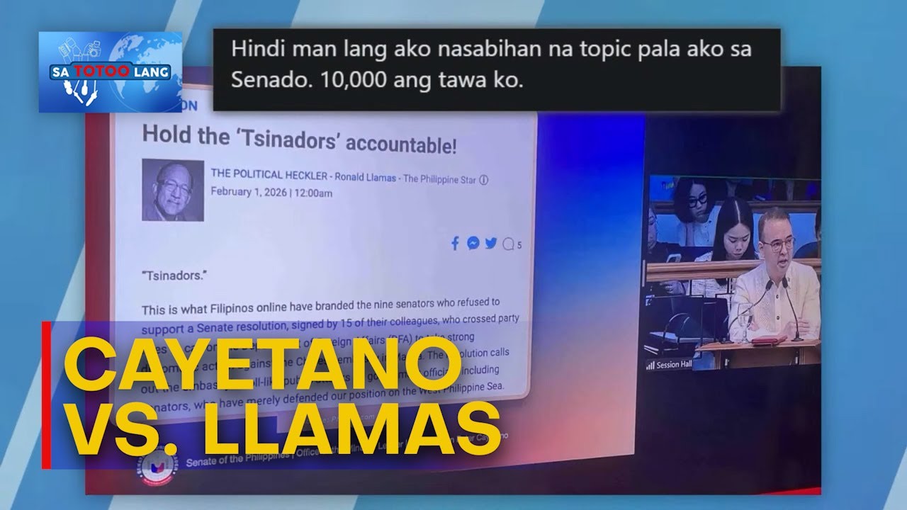 Ronald Llamas, bumuwelta kay Sen. Alan Peter Cayetano | Sa Totoo Lang