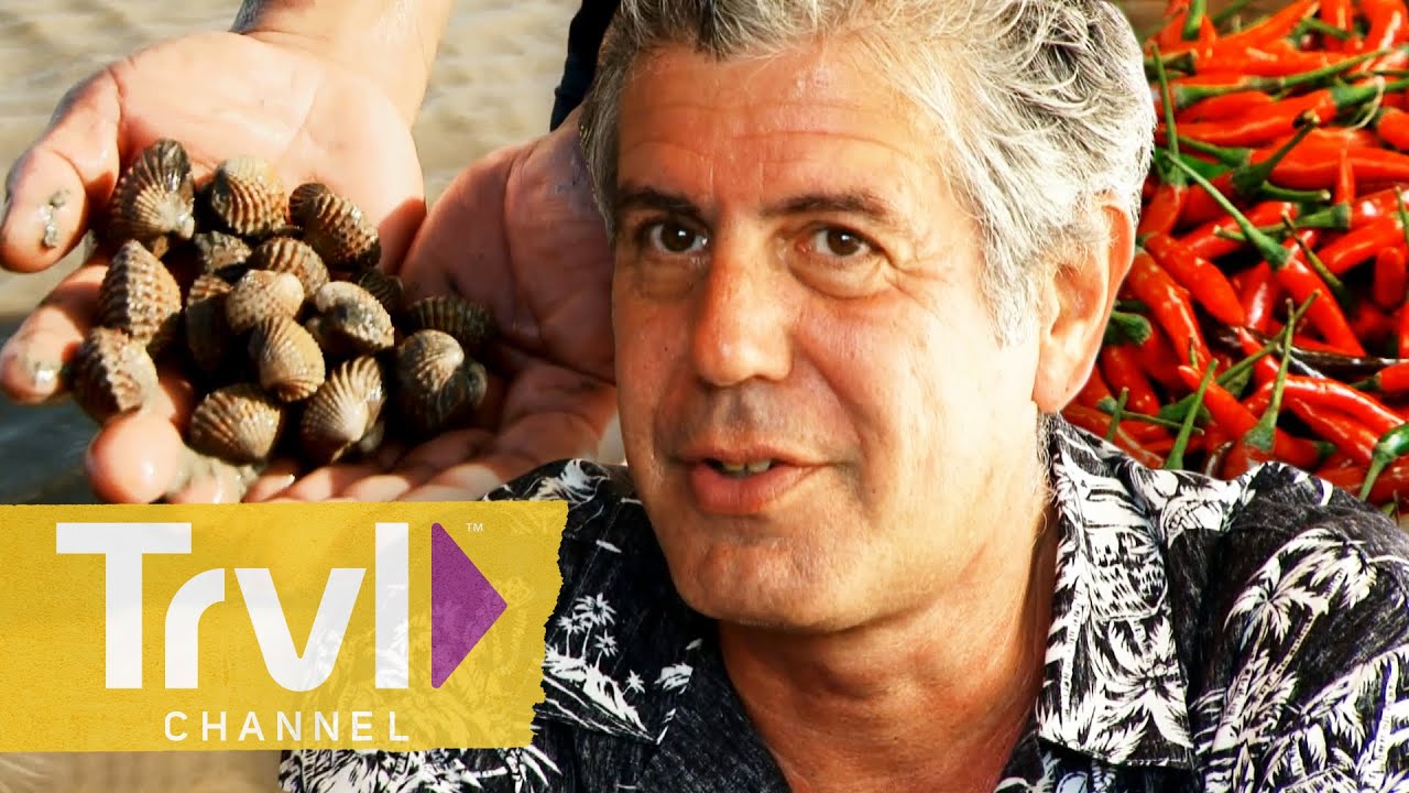 Cockle Harvesting & a Tight Train in Thailand | Anthony Bourdain: No Reservations | Travel Channel