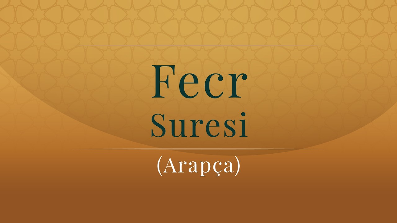FECR SURESİ ARAPÇA - Türkçe Altyazılı #kuran #quran #islam