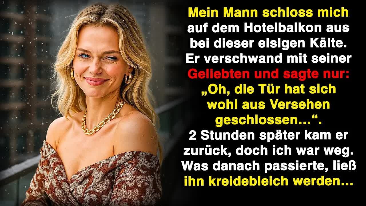 Mein Mann sperrte mich im eisigen Balkon aus und verschwand  2 Std später kam er zurück und