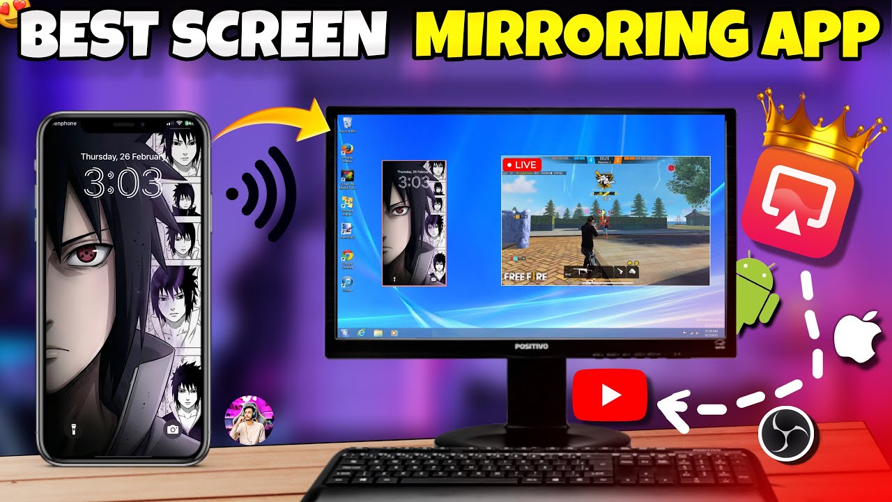 খুব সহজে IOS / ANDROID দিয়ে Free Live Stream করুন  DOUWAN & OBS ব্যবহার করে 😍 Best Screen Mirroring