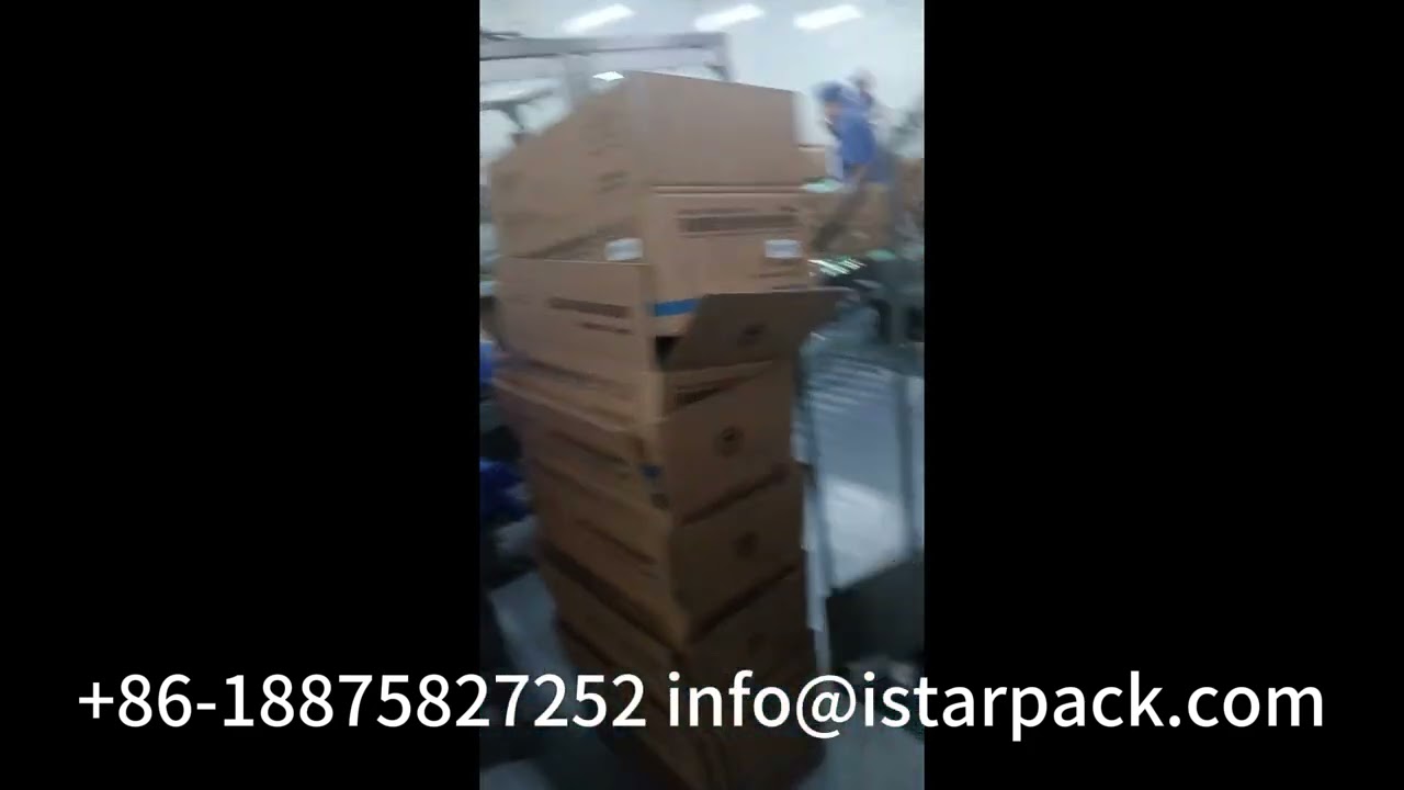 IV Bottle Cartoning Machine with Top Load Case Packer