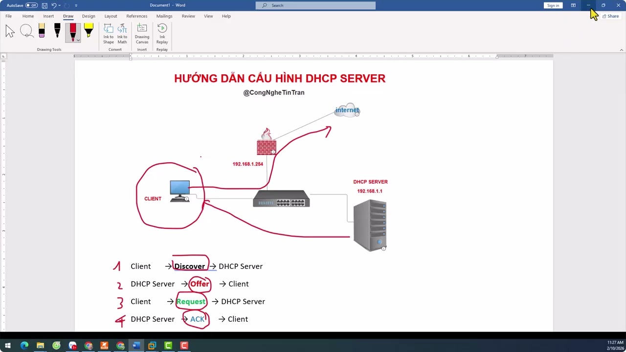 Hướng dẫn cấu hình DHCP Server