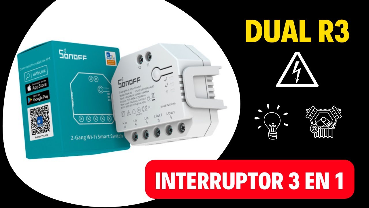 🟠🟢🔵 INTERRUPTOR, MODULO DE PERSIANAS Y MEDIDOR DE ENERGÍA SONOFF DUAL R3  2026