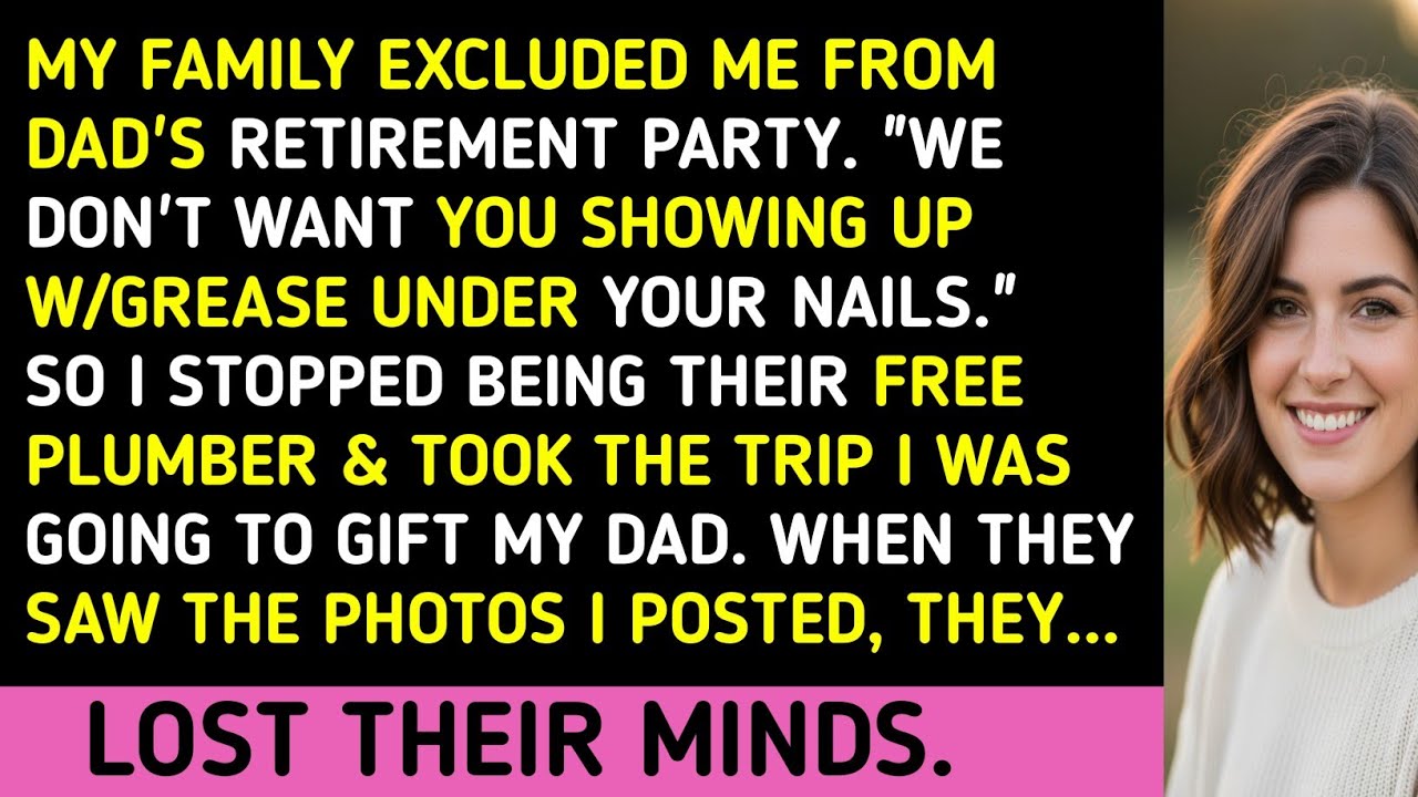 My Family Excluded Me From Dad's Retirement Party. 