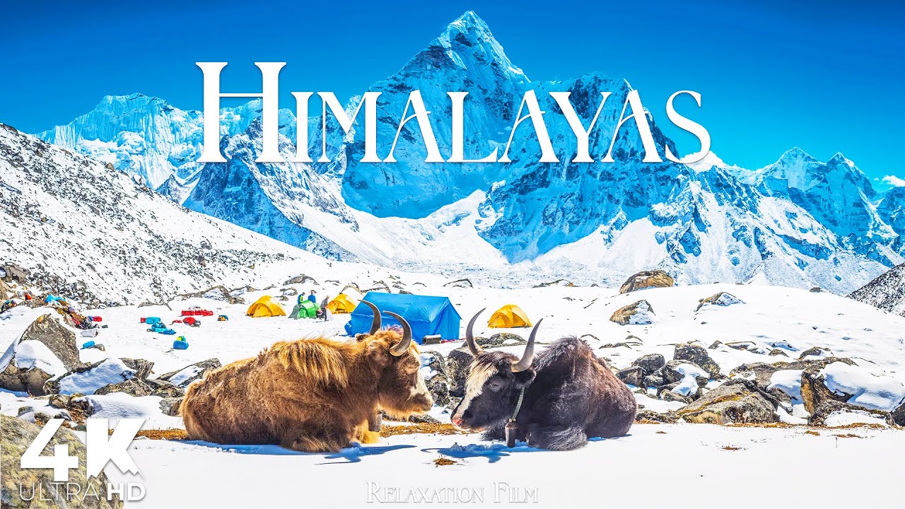 Himalayas 4K • Peaceful Nature Relaxation Film with Deep Calming Music | Ultra HD