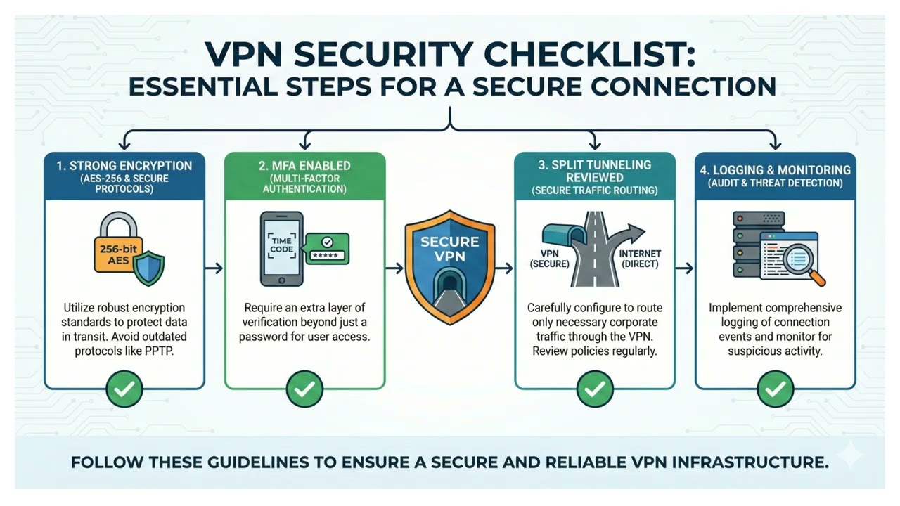 VPN Security Checklist | Secure Remote Access Properly