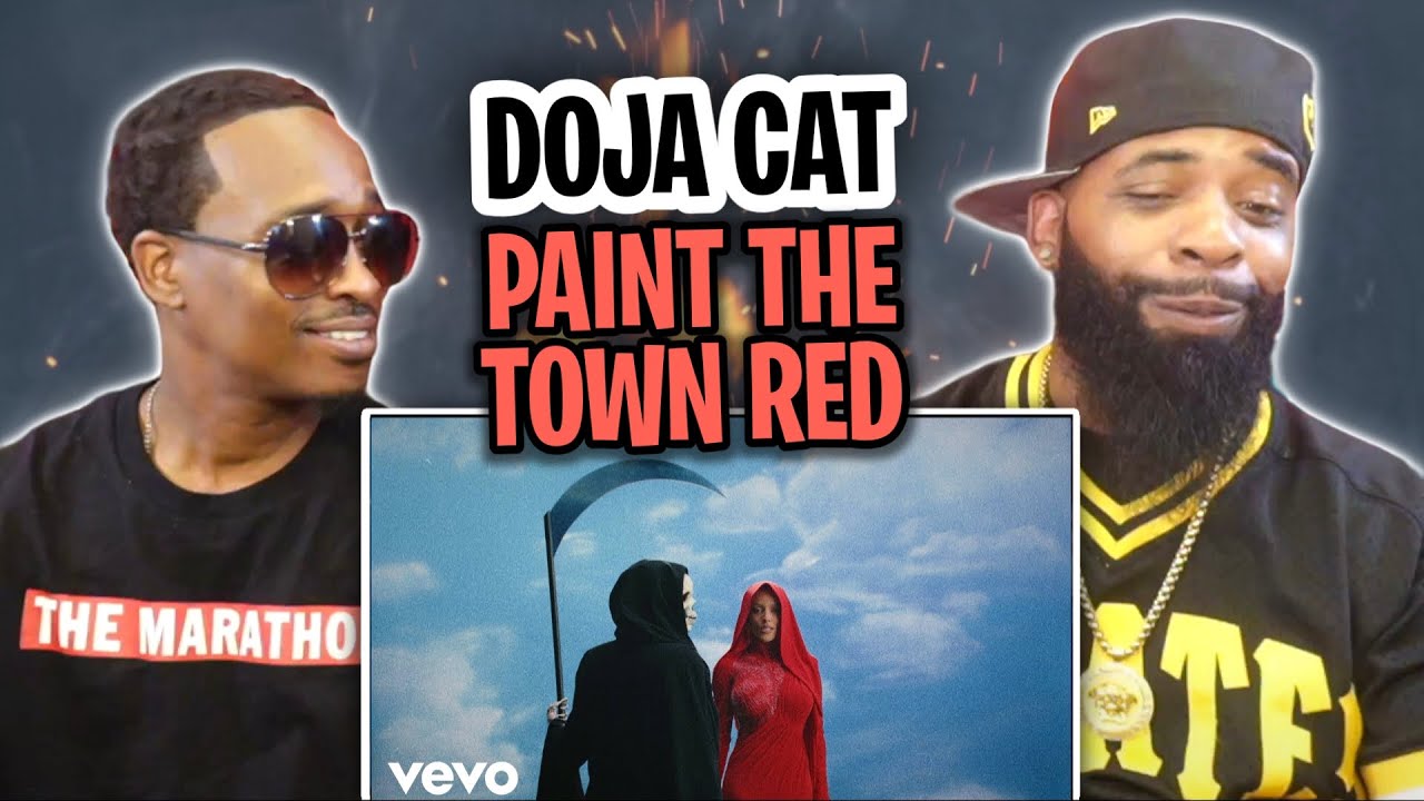 AMERICAN RAPPER REACTS TO -Doja Cat - Paint The Town Red (Official Video)