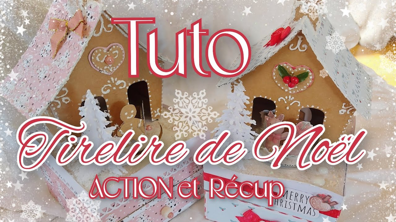 Tuto Tirelire de Noël 🎄 🎅 avec produits ACTION et récup 😉