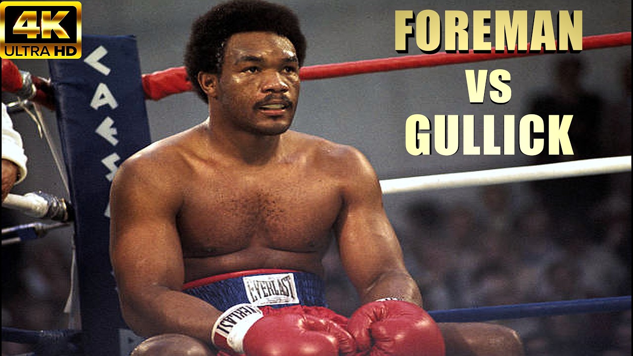 George Foreman vs Ted Gullick | KNOCKOUT Boxing Fight | 4K Ultra HD