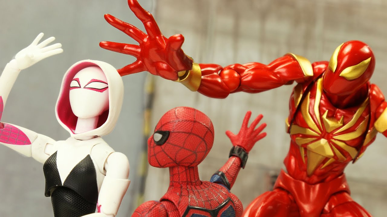 Dr Stange's Rescue Mission Spider-man into The Spider-verse | Figure Stop Motion