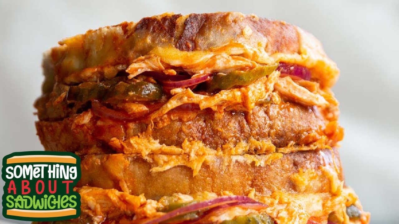 Buffalo Chicken Grilled Cheese