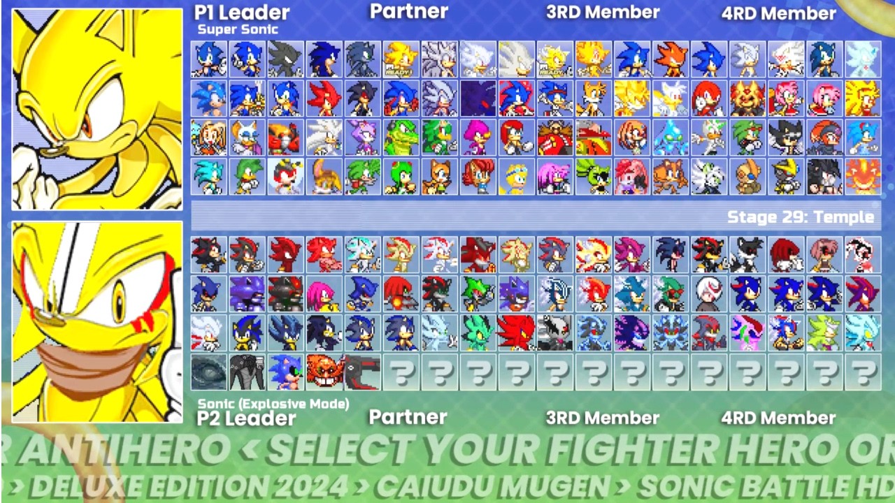 Super Sonic VS Sonic Explosive I Sonic Battle HD Deluxe Edition