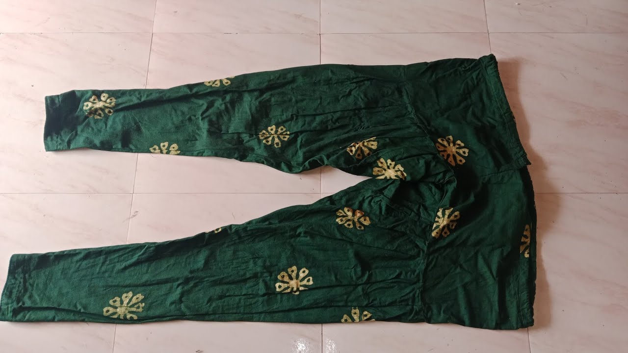 Cloth తక్కువ వున్నపుడు pant ఇలా కుట్టండి||pant cutting and stitching.