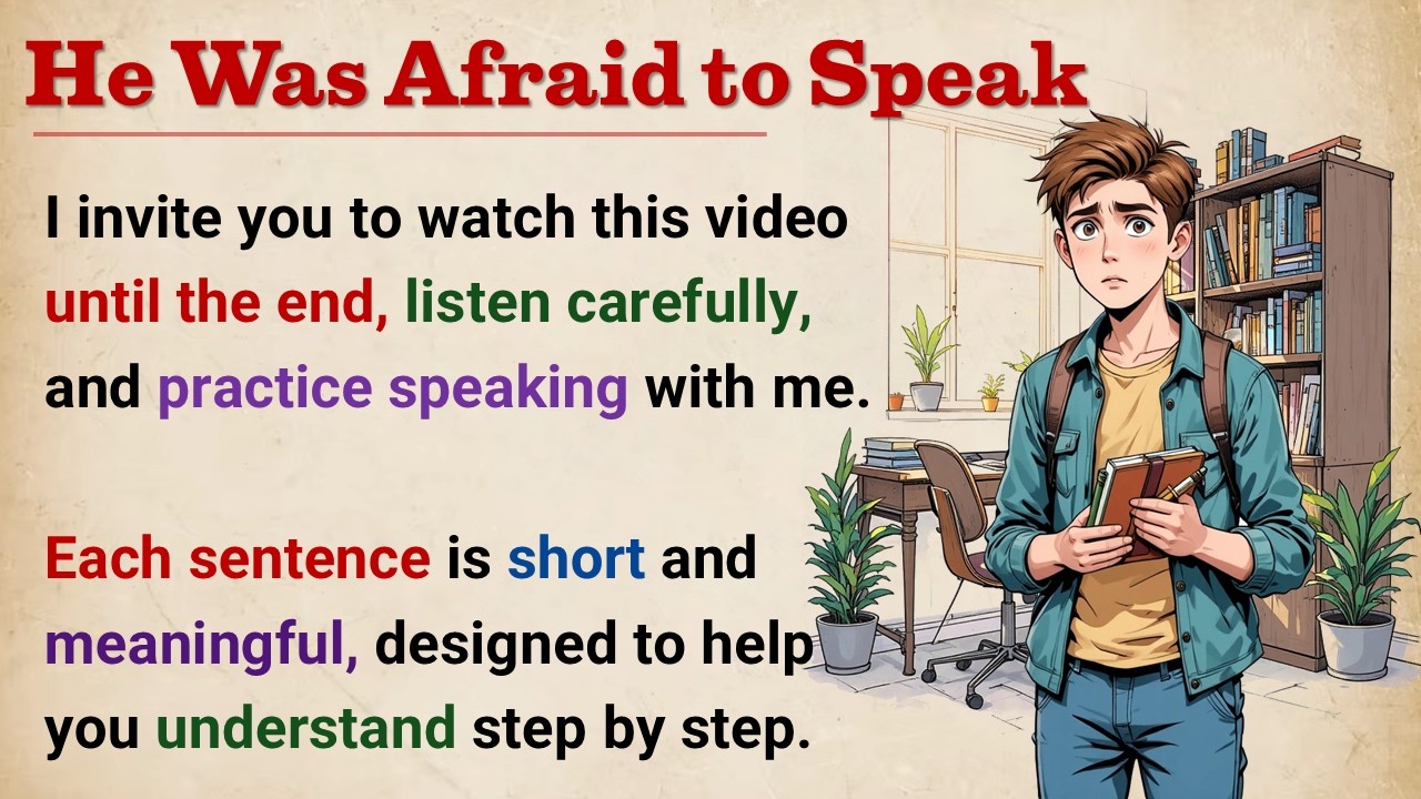 He Was Afraid to Speak || Learn English Through Story Level 2 🔥 || Graded Reader