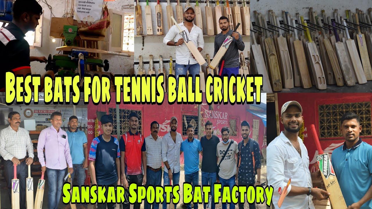 Best Bats For Tennis Ball Cricket | Sanskar Sports | Bat Manufacturing Process #AkashTarekar #RsV