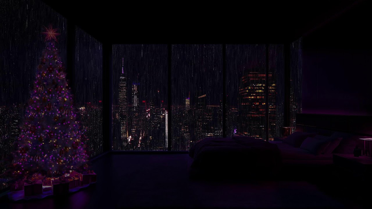 🌧️ Rain and Thunder Sounds in a Luxury NYC Apartment  &ndash; 12 Hours of Soothing Ambience for Sleep