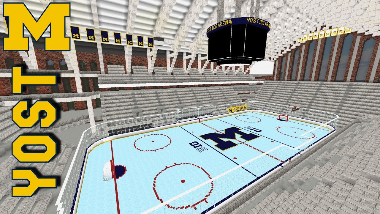 Yost Ice Arena | Minecraft Megabuild  | Michigan Hockey | FULL TOUR |  DOWNLOAD