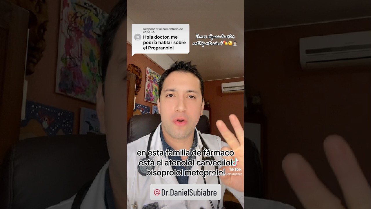 Qu&eacute; es el Propanolol?💊🧐👨🏻&zwj;⚕️#propanolol #antihipertensivo #hipertension #farmacologia