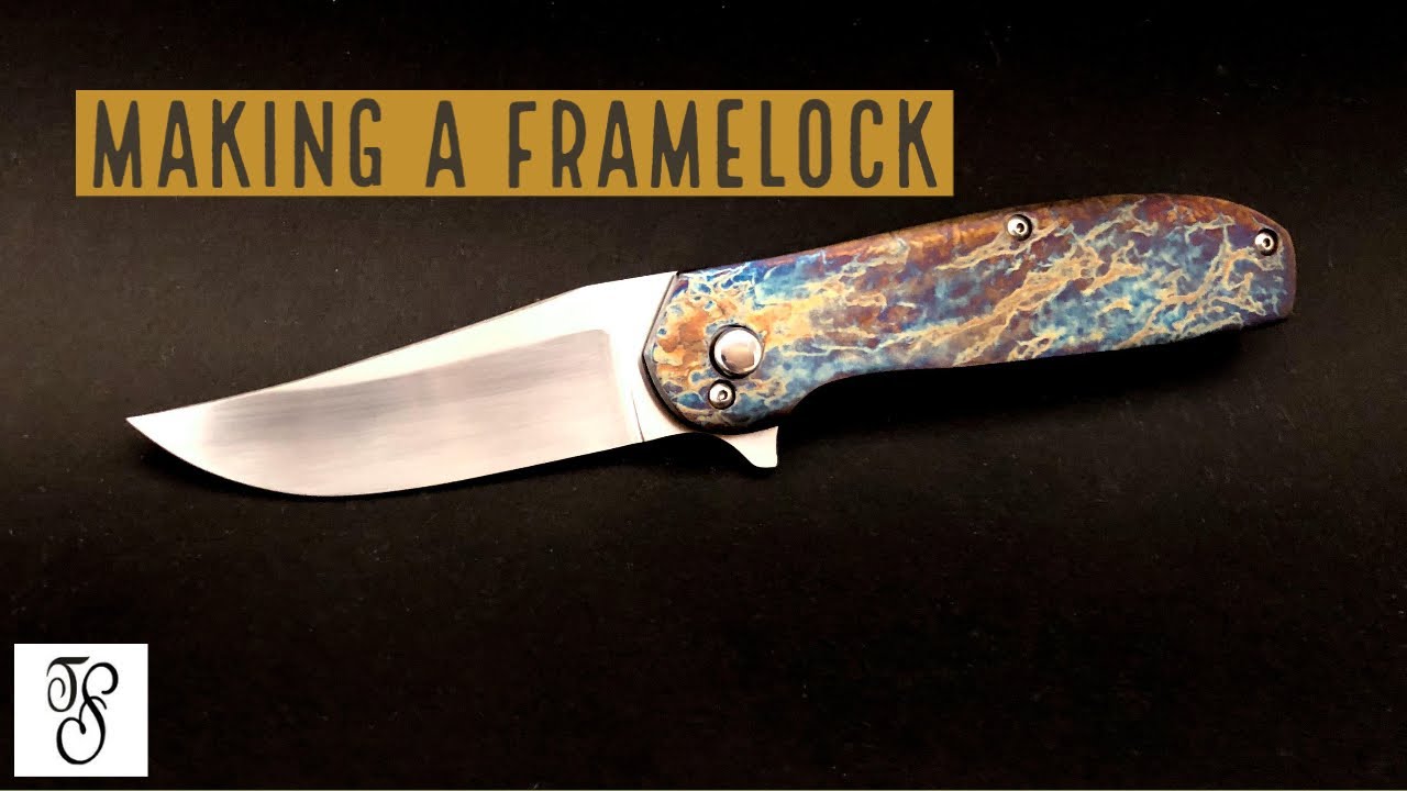 Изготовление титанового ножа Framelock