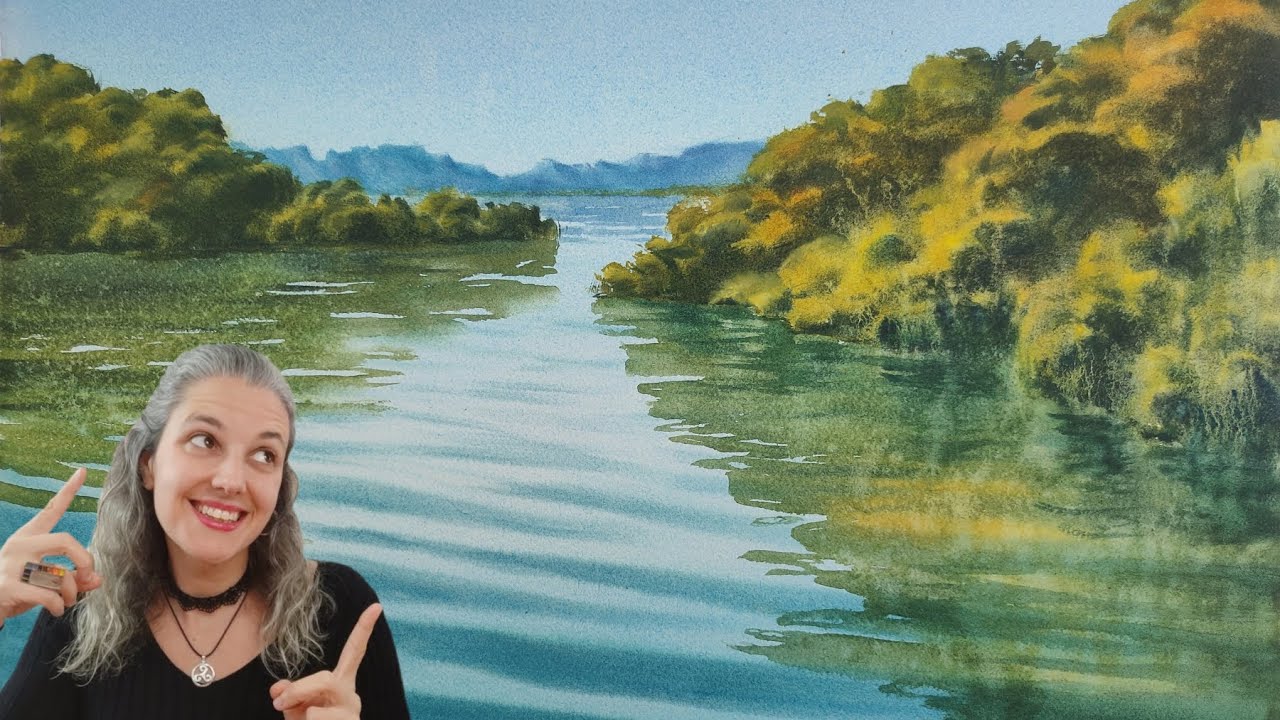 Cómo pintar los reflejos del agua en acuarela | PAISAJE
