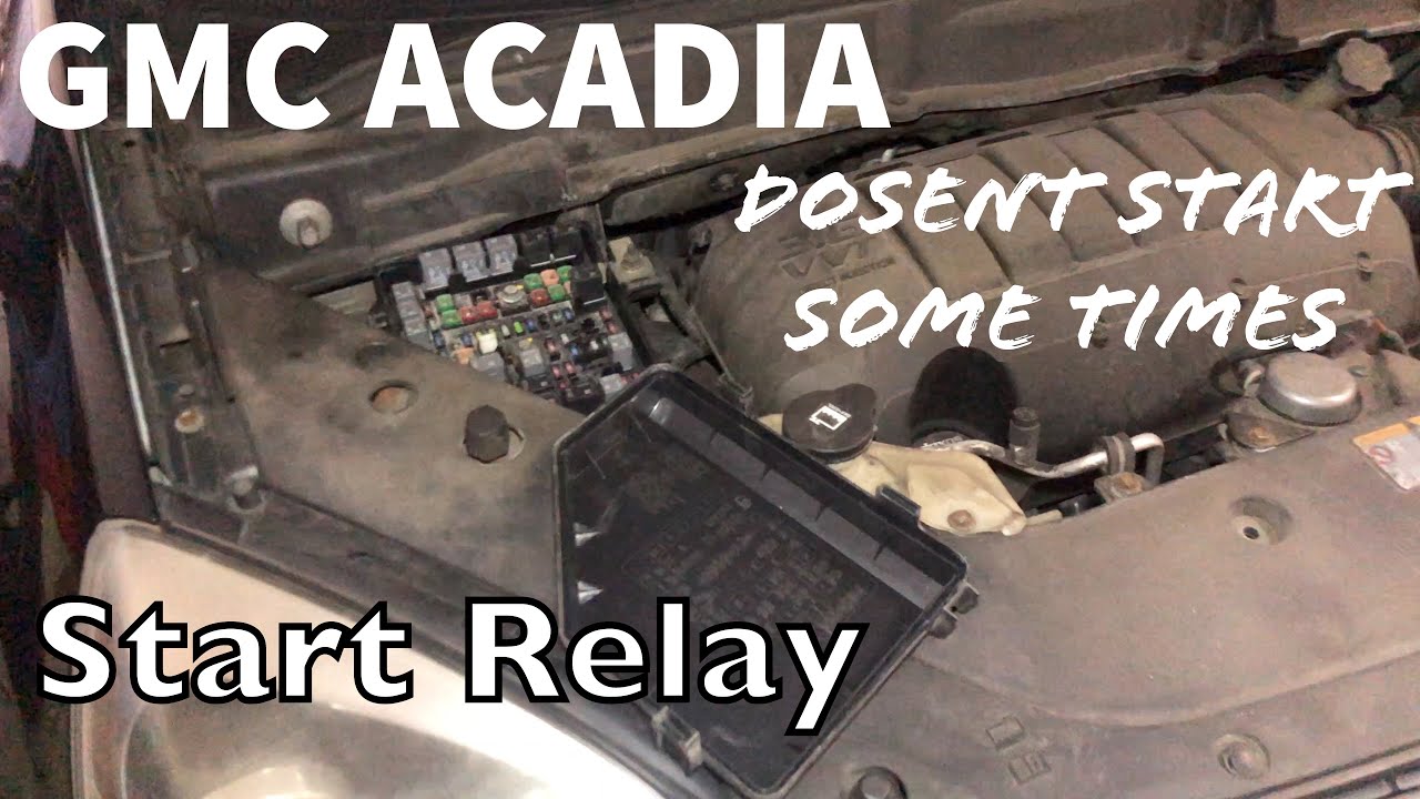 GMC Acadia периодически не заводится. Неисправно реле стартера.