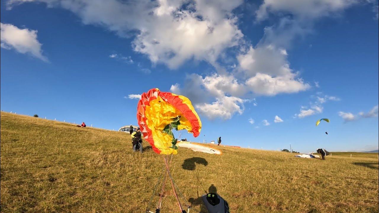 Speed-flying - fury 9 - Salève -  Sunset - Proximity - run brut