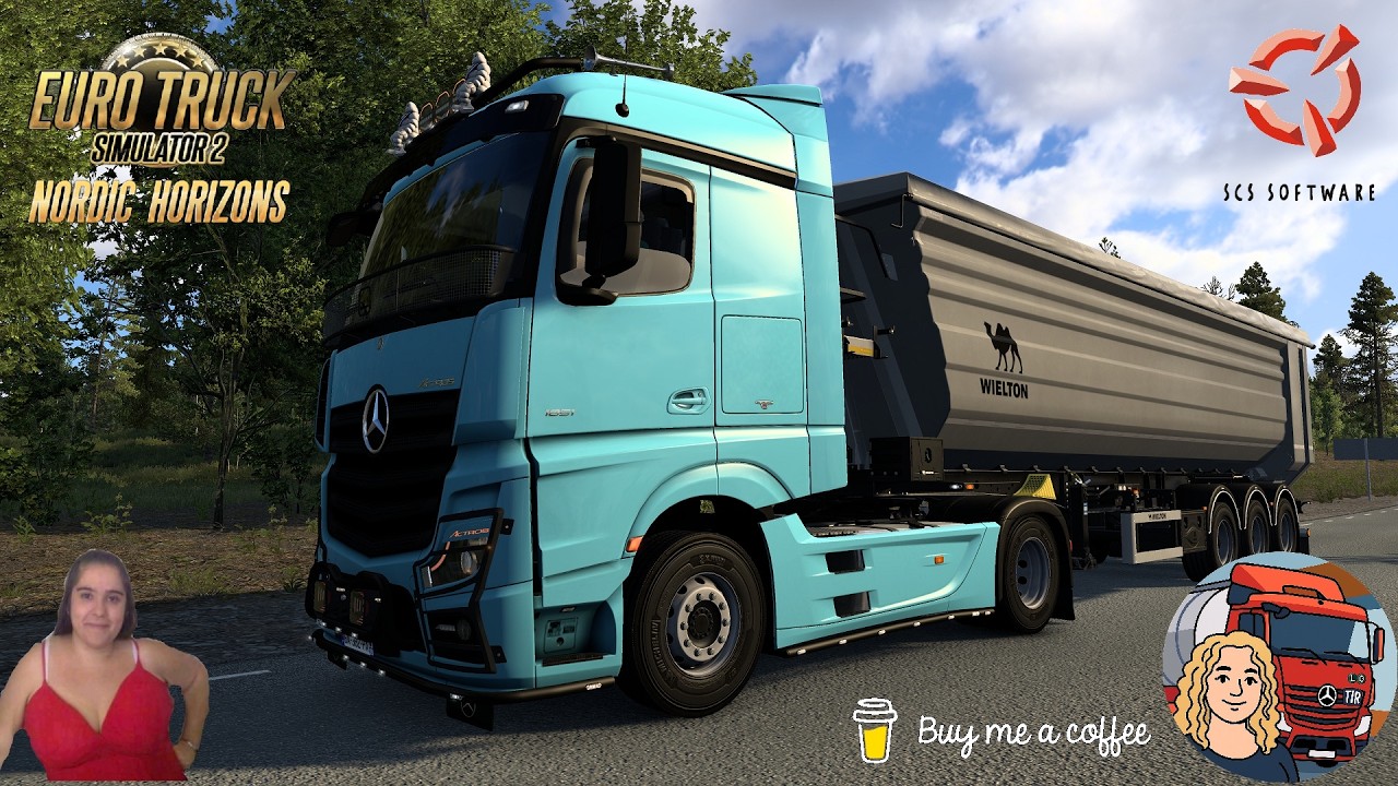 Euro Truck Simulator 2 (1.58) Mercedes Actros MP4 Delivery to Norway Nordic Horizons + DLC's & Mods