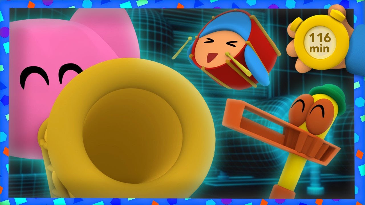 🎸 POCOYO & NINA EPISODIOS COMPLETOS - La fiesta musical 116 min | CARICATURAS y DIBUJOS ANIMADOS