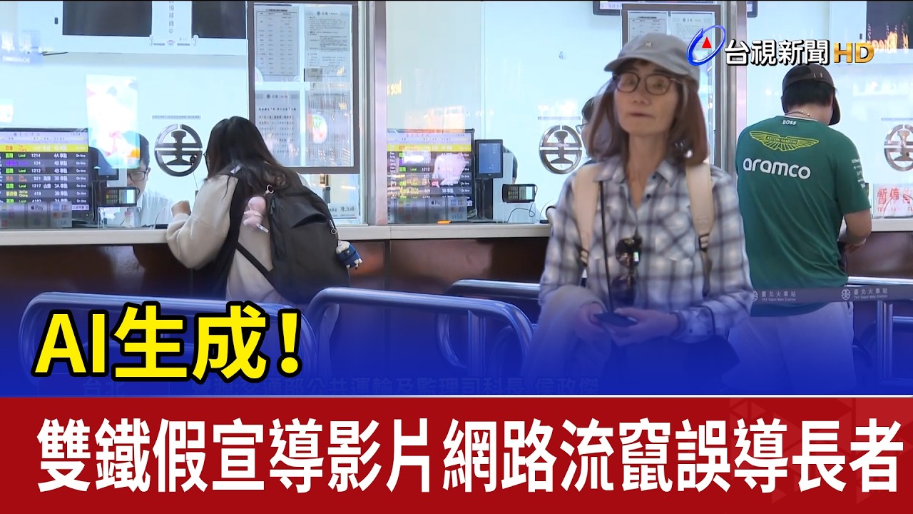 AI生成！ 雙鐵假宣導影片網路流竄誤導長者