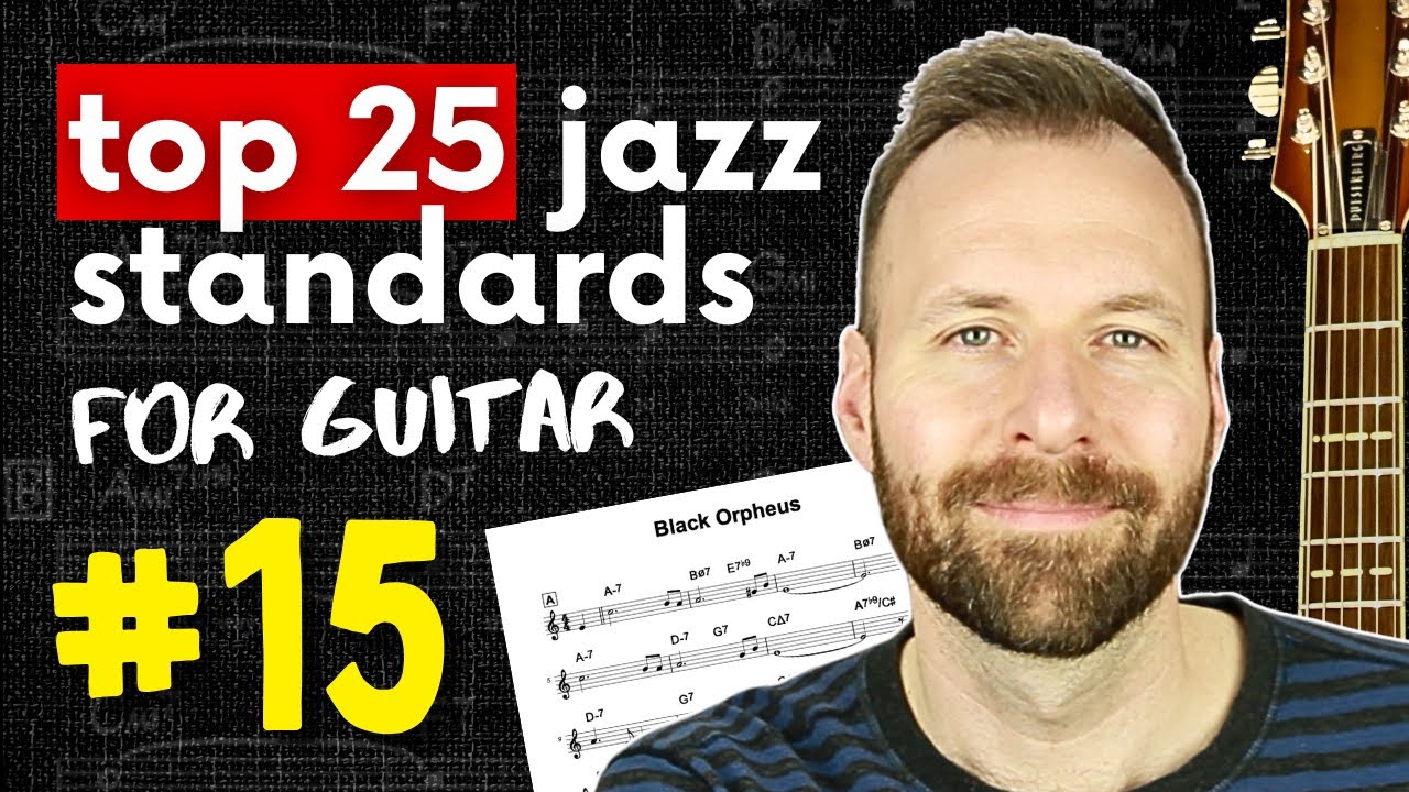 BLACK ORPHEUS / MANHA DE CARNAVAL Guitar Lesson, tab + chords | #15 of Top Jazz Standards for Guitar