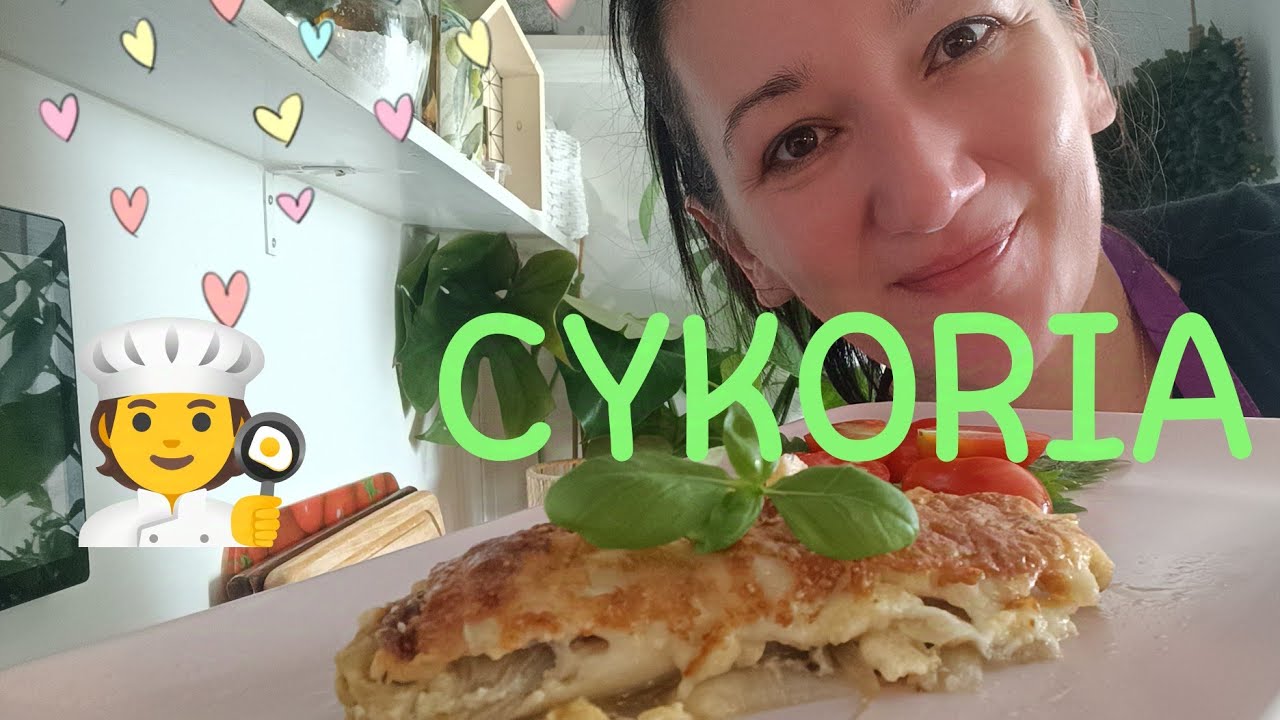 CYKORIA👨‍🍳🥰 zapiekana z serem i szynką 👨‍🍳🍀❤ #gotujemy #obiad