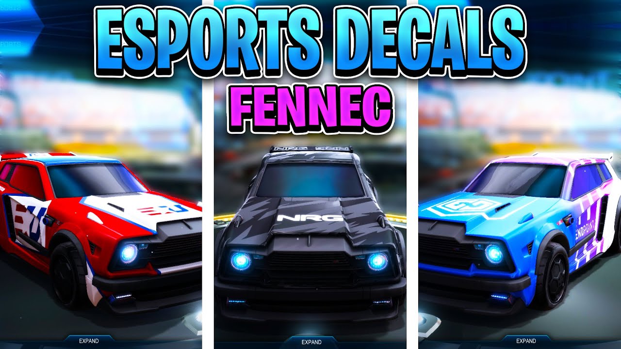 ALL *NEW* FENNEC ESPORTS DECALS On Rocket League SHOWCASE
