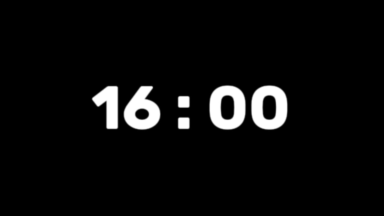 16-Minute Silent Timer – 16-Minute Silent Countdown with Alarm 🔔 at the End | Online Stopwatch Time