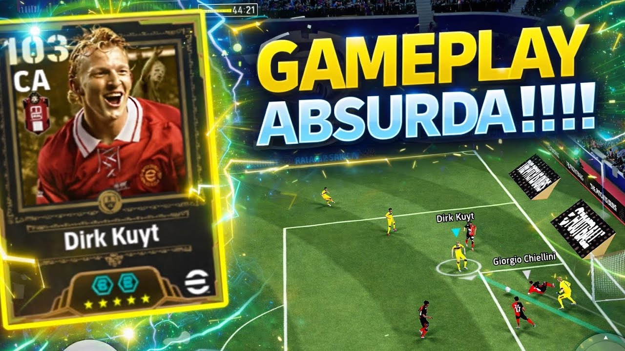 DIRK KUYT É UMA MÁQUINA DE FAZER GOLS NO EFOOTBALL 2026 MOBILE!!!!