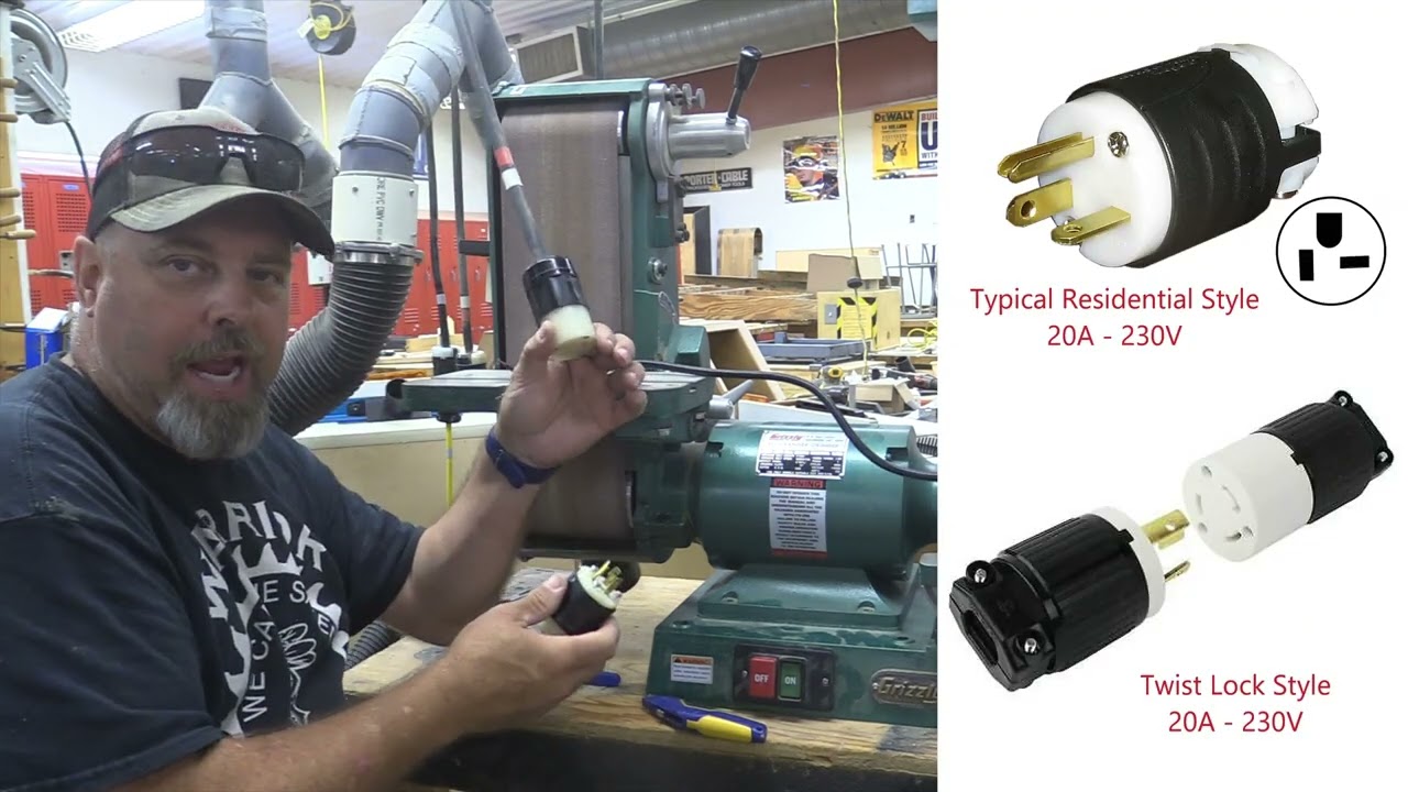 Converting a Grizzly 1183 Belt-Disc Sander from 115v to 230v