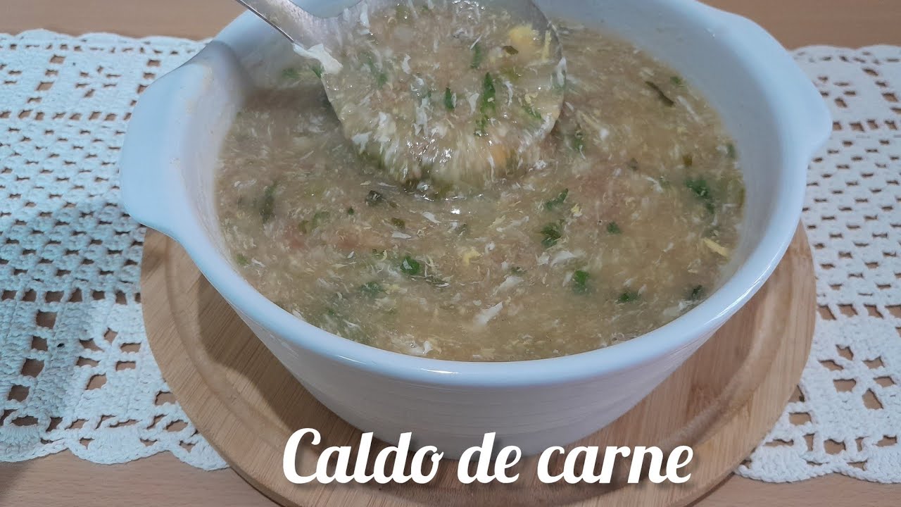 CALDO DE CARNE PICADA (MOÍDA)