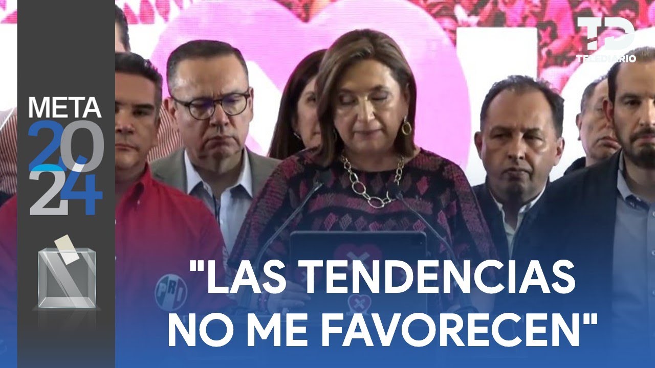 Xóchitl Gálvez acepta derrota en la elección a la presidencia