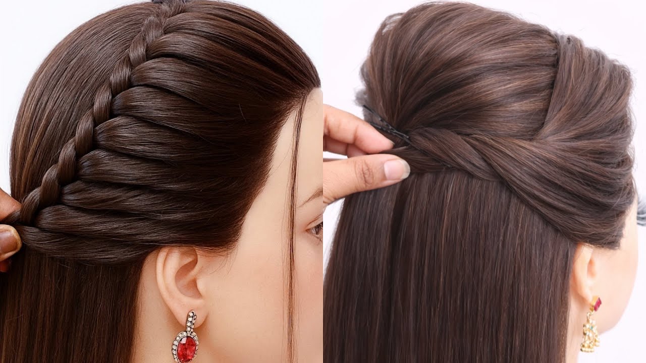 Most Beautiful Open Hairstyle | Easy & Elegant Look for Wedding Guest | Simple Party Hairdo