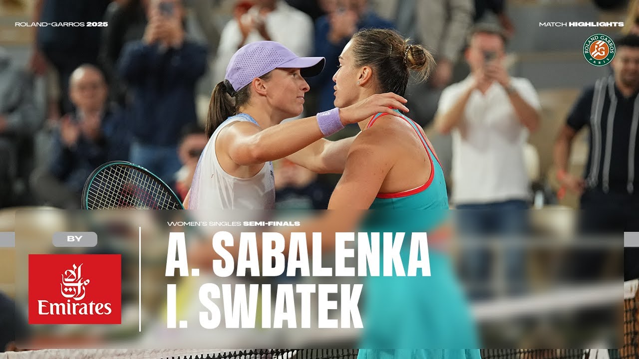 Highlights Sabalenka vs Swiatek Semi-final | Roland-Garros 2025