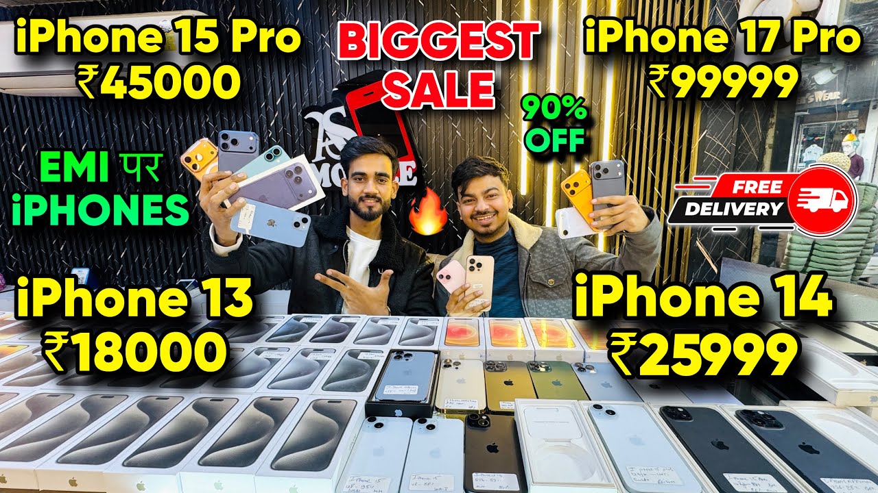 Biggest iPhone Sale Ever 🔥| Cheapest iPhone Market  | Second Hand Mobile  iPhone 17 iphone16 Pro 