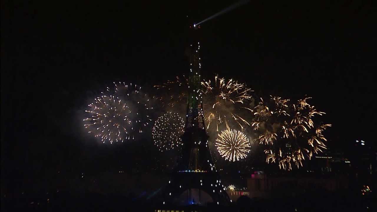 Feu d'artifice complet du 14 Juillet 2013, Tour Eiffel - Trocadero, Paris