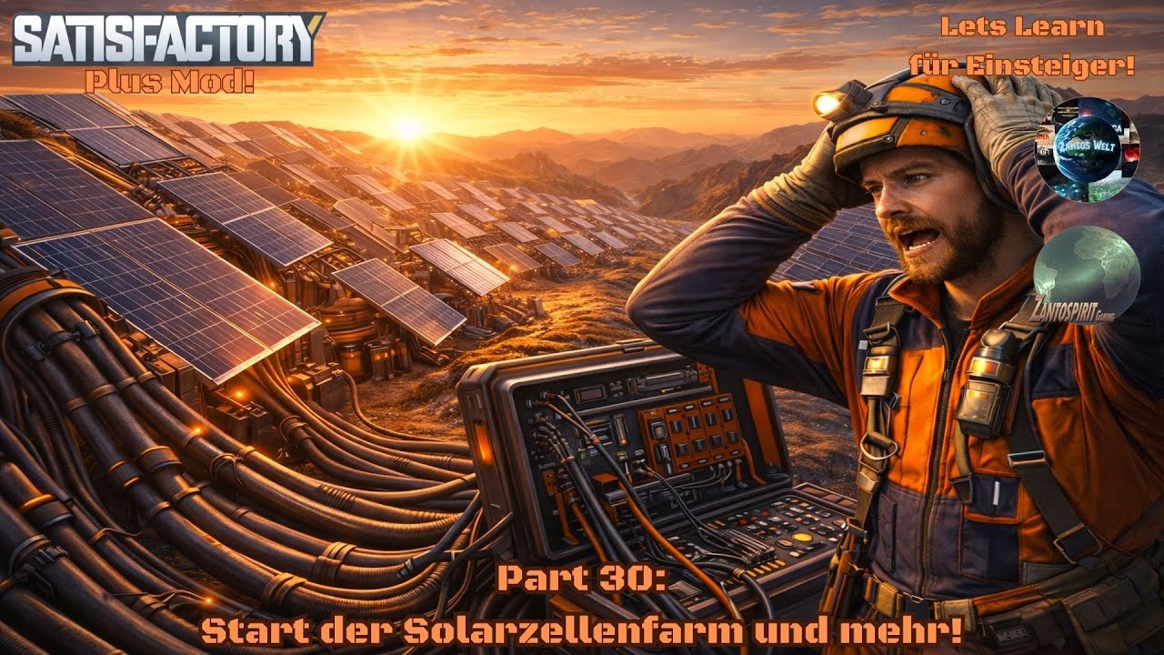 Satisfactory Plus! Lets Learn P 30: Der Start der Solarzellenfarm und mehr! 🌏🪞 / Gameplay Deutsch