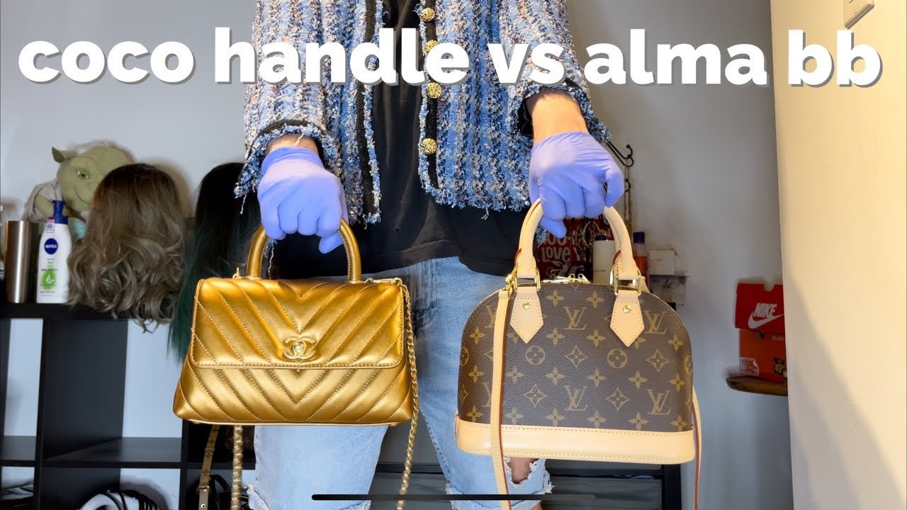 Coco Handle vs Alma Bb #chanel #louisvuitton #cocohandle #almabb
