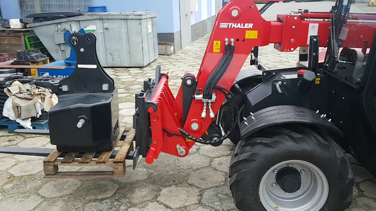 Test Ładowarki Teleskopowo-kołowej Thaler 48T18 (YANMAR) MADE IN BAWARIA ! Udźwig ! 2/2