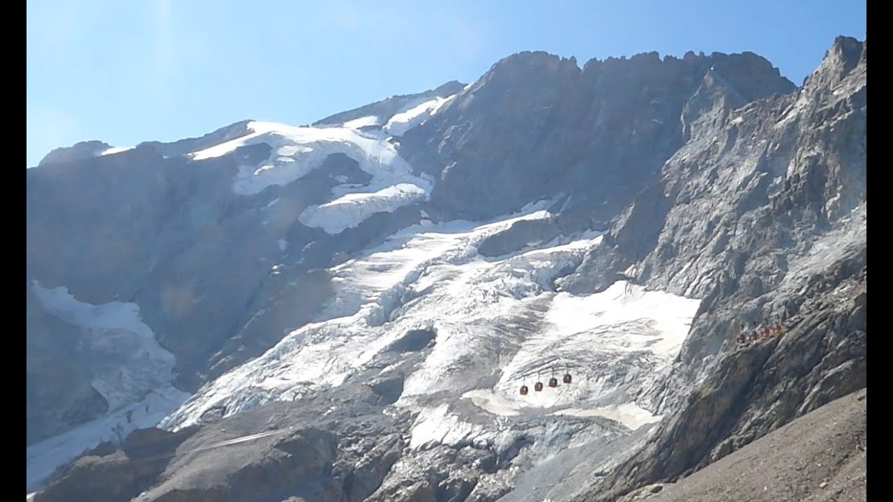 Breche de Pacave, La Meije, refuge Evariste Chancel et le lac Puy Vachier