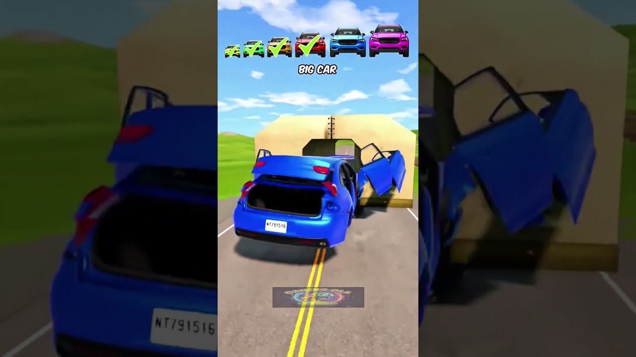 new car crash test game 