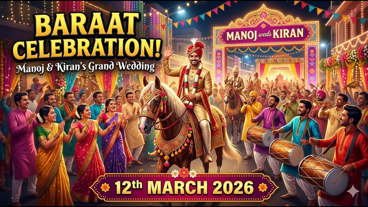 12.03.2026 | Baraat Ceremony | Manoj & Kiran