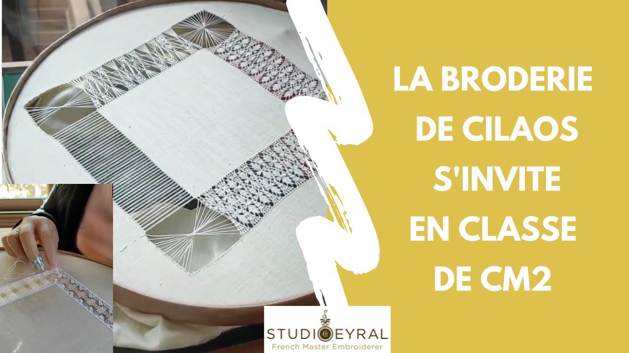 La broderie de Cilaos s'invite en classe de CM2